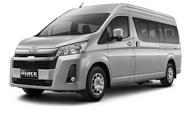 Toyota Hiace untuk rental mobil Kemuning Trans